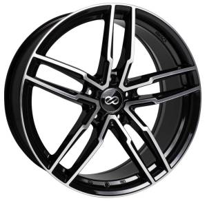 Enkei SS05 18x8.0 5x114.3 38mm Offset 72.6mm Bore Black Machined Wheel - 511-880-6538BKM