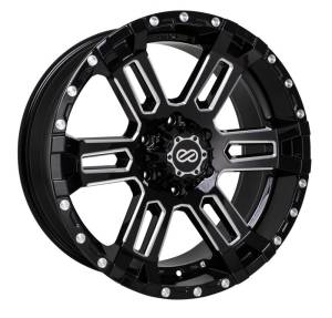 Enkei Commander 20x9 25mm Offset 5x150 Bolt Pattern 110 Bore Black Machined Wheel - 519-290-5825BKM