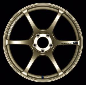 Advan RGIII 17x9.0 +45 5-114.3 Racing Gold Metallic Wheel - YAR7I45EZ