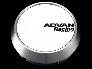 Advan 73mm Middle Centercap - White/Silver Alumite - V2387