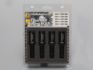 Advan Wheel Bolt 35mm Thread (Black) - 4 Pack - Z9562