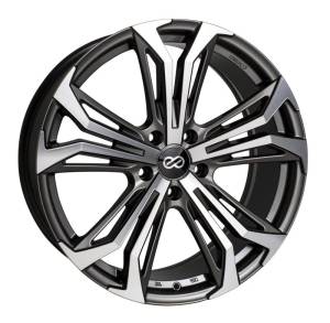 Enkei Vortex 5 Wheel 18x8 40mm Offset 5x120 72.6mm Bore - Anthracite Machined - 510-880-1240AM