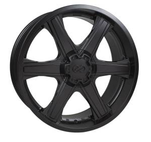 Enkei BHAWK 22x9.5 6x139.7 30mm Offset 78mm Bore Black Wheel - 503-2295-8330BK