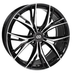 Enkei ONX 20x8.5 5x114.3 40mm Offset 72.6mm Bore Black Machined Wheel - 505-285-6540BKM