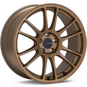 Enkei GTC01RR 18x10.5 5x114.3 15mm Offset Titanium Gold Wheel - 504-8105-6515GG