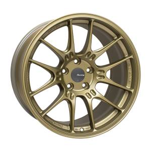 Enkei GTC02 18x10 5x112 32mm Offset 66.5mm Bore Titanium Gold Wheel - 534-810-4432GG