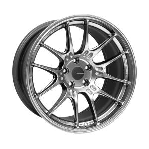 Enkei GTC02 18x10 5x112 32mm Offset 66.5mm Bore Hyper Silver Wheel - 534-810-4432HS