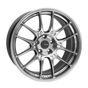 Enkei GTC02 18x9 5x112 25mm Offset 66.5mm Bore Hyper Silver Wheel - 534-890-4425HS