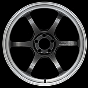 Advan R6 20x10.5 +24mm 5-114.3 Machining & Racing Hyper Black Wheel - YA60L24EHB