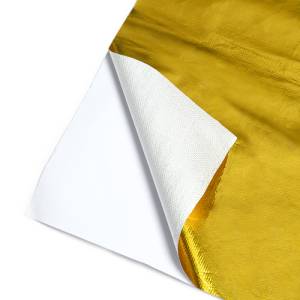 Mishimoto Gold Reflective Barrier w/ Adhesive Backing 12 inches x 24 inches - MMHP-GRB-1224