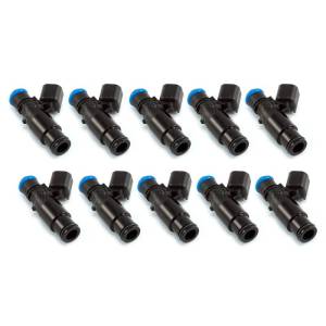 Injector Dynamics 2600-XDS Injectors - 48mm Length - 14mm Top - 14mm Bottom Adapter (Set of 10) - 2600.48.14.14B.10