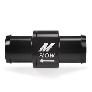 Mishimoto One-Way Check Valve 3/4in Aluminum Fitting - Black - MMFT-CHKVLV-34