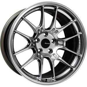 Enkei GTC02 18x9.5 5x112 22mm Offset 66.5mm Bore Hyper Silver Wheel - 534-895-4422HS