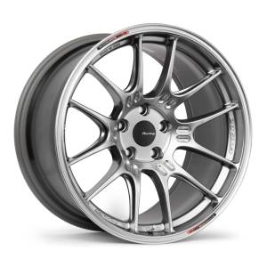 Enkei GTC02 18x10.5 5x112 35mm Offset 66.5mm Bore Hyper Silver Wheel - 534-8105-4435HS