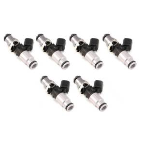 Injector Dynamics ID1700-XDS Audi/VW VR6 Models 12V 1700 Inj (Set of 6) 14mm Grey Adap Top & Sil Bot - 1700.60.14.14B.6