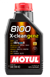 Motul 1L Synthetic Engine Oil 8100 X-CLEAN Gen 2 5W40 - 109761