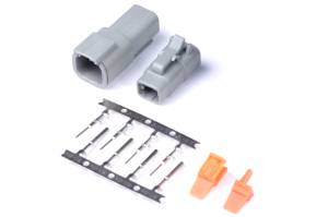 Haltech Matching Set of Deutsch DTM-4 Connectors 7.5 Amp Plug & Pins - HT-031014