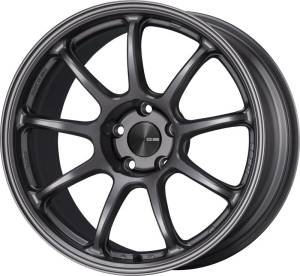 Enkei PF09 16x7 4x100 45mm Offset 67mm Bore Dark Silver Wheel - 540-670-4945DS