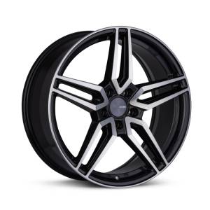 Enkei Victory 19x8 5x114.3 35mm Offset 72.6mm Bore Black Machined Wheel - 532-980-6535BKM