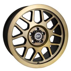 Enkei Matrix 17x9 5x127 10mm Offset 108mm Bore Brushed Gold Wheel - 526-790-7310BG