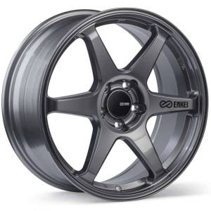 Enkei T6R 18x9.5 45mm Offset 5x120 Bolt Pattern 72.6 Bore Gloss Gunmetal Wheel - 539-895-1245GM