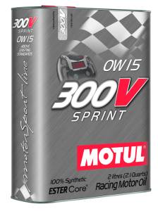 Motul 2L Synthetic-ester Racing Oil 300V SPRINT 0W15 - 104238