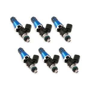 Injector Dynamics 1700cc Injectors - 60mm Length - 11mm Blue Top - 14mm Lower O-Ring (Set of 6) - 1700.60.11.14.6