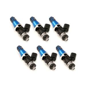 Injector Dynamics 1700cc Injectors - 60mm Length - 11mm Blue Top - Denso Lower Cushion (Set of 6) - 1700.60.11.D.6