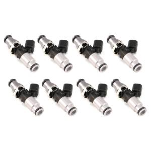 Injector Dynamics 1340cc Injector - 60mm Length - 14mm Grey Top - Blue Bottom Adaptor (Set of 8) - 1300.60.14.14B.8