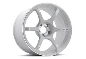 Advan RG-4 18x7 +41 4-100 Racing White Metallic & Ring Wheel - YA48E41AWMR