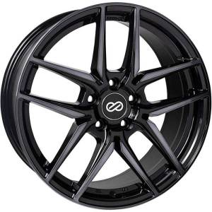 Enkei Icon 17x7.5 45mm Offset 5x114.3 72.6mm Bore Pearl Black Wheel - 524-775-6545MBM