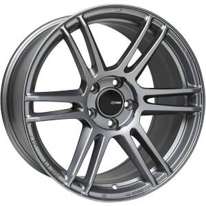 Enkei TSR-6 18x8 5x112 45mm Offset 72.6mm Bore Titanium Gray Wheel - 530-880-4445GR