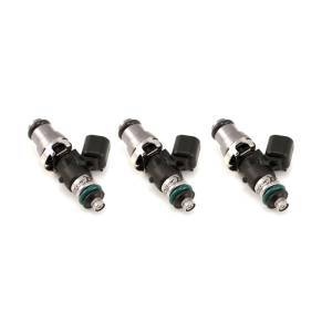 Injector Dynamics 1700cc Injector 09-12 Ski-Doo E-Tec Snowmobile 14mm (Grey) Adapter Tops Set of 3 - 1700.48.14.14.3