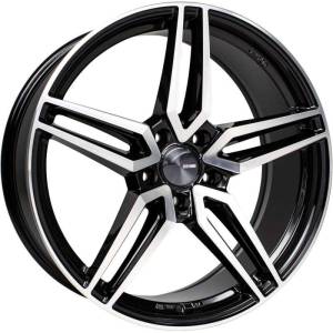 Enkei Victory 18x8 5x114.3 40mm Offset 72.6mm Bore Black Machined Wheel - 532-880-6540BKM