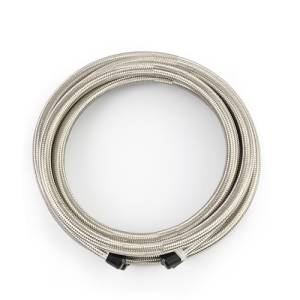 Mishimoto 15Ft Stainless Steel Braided Hose w/ -8AN Fittings - Stainless - MMSBH-08180-CS