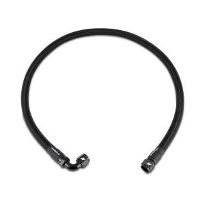 Mishimoto 5Ft Stainless Steel Braided Hose w/ -10AN Straight/90 Fittings - Black - MMSBH-10-5BK