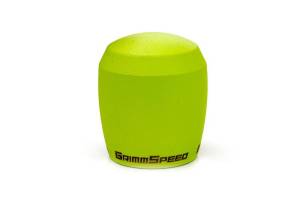 GrimmSpeed Stubby Shift Knob Stainless Steel - Subaru 5 and 6 Speed Manual Transmission - Neon Green - 380005