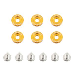 Mishimoto Small Fender Washer Kit (6pcs) - Gold - MMFW-SM-6GD