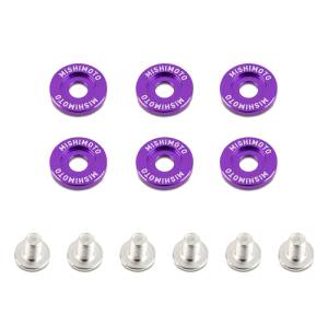 Mishimoto Small Fender Washer Kit (6pcs) - Purple - MMFW-SM-6PR