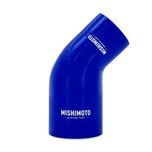 Mishimoto Silicone Reducer Coupler 45 Degree 2.5in to 3.25in - Blue - MMCP-R45-25325BL