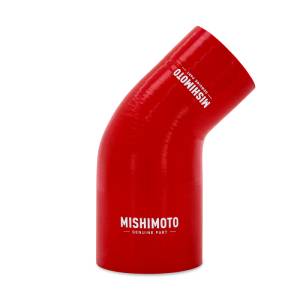 Mishimoto Silicone Reducer Coupler 45 Degree 2.5in to 3.5in - Red - MMCP-R45-2535RD